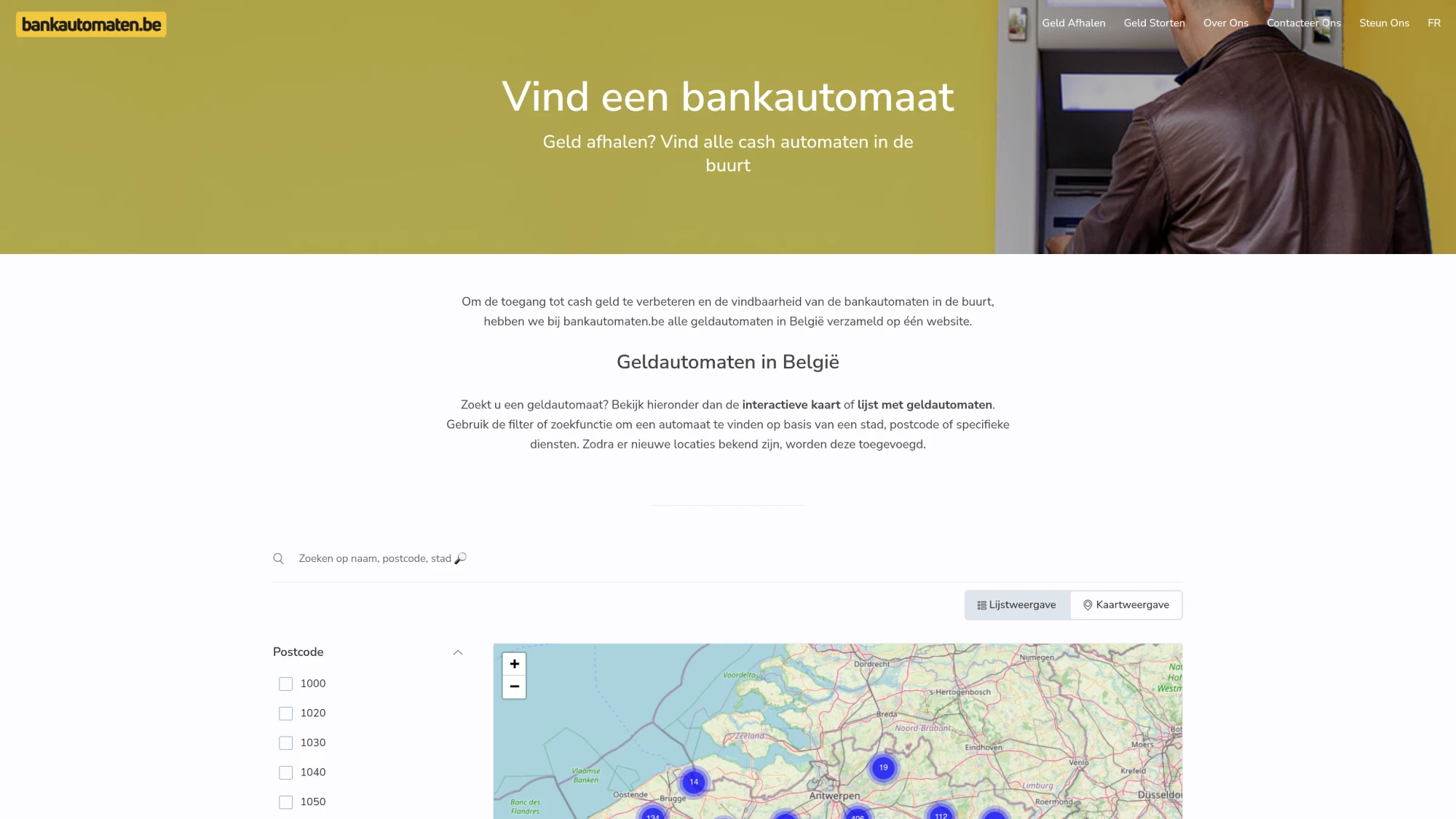 Screenshot van Bankautomaten.be & Distributeursdebillets.be